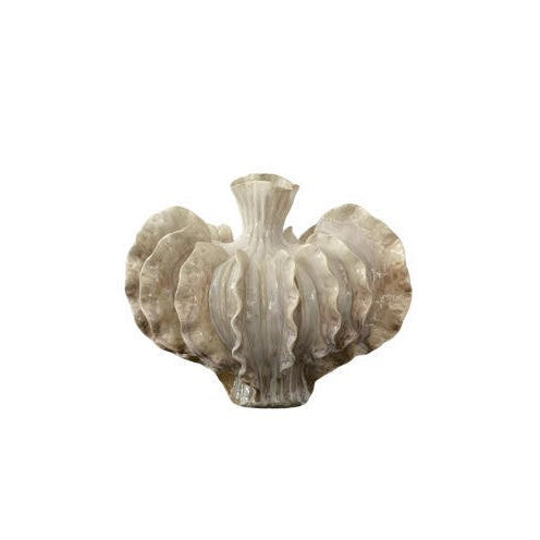 Contemporary Decorative Shell-Inspired Vase