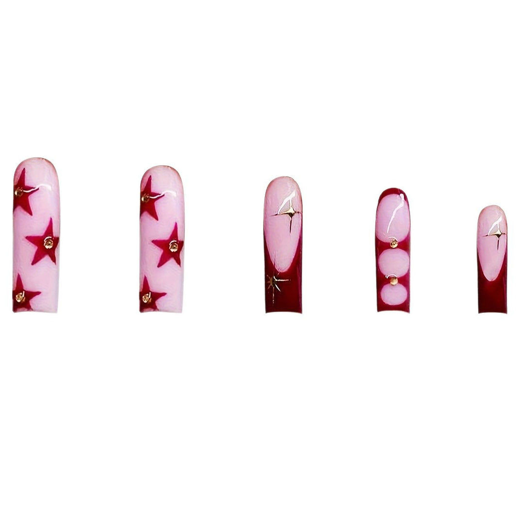 Glamorous Star-Embellished Nail Extensions Stornfield