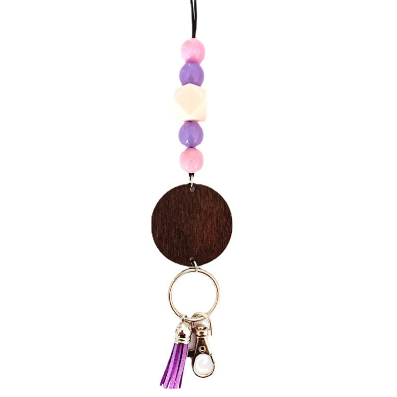 Wooden Beaded Keychain Holder Stornfield