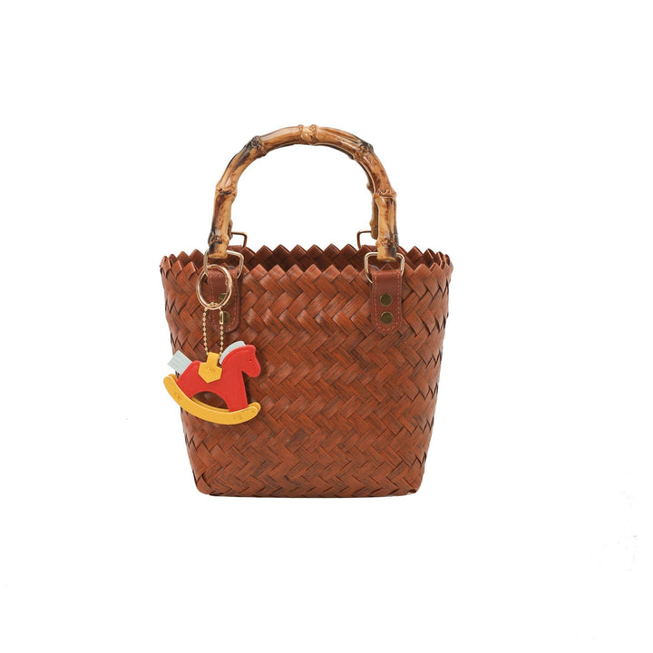 Handcrafted basket bag with bamboo handles Stornfield