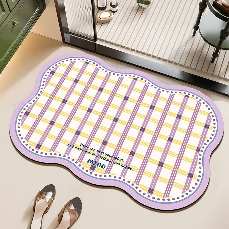Cute Plush Bathroom Mat