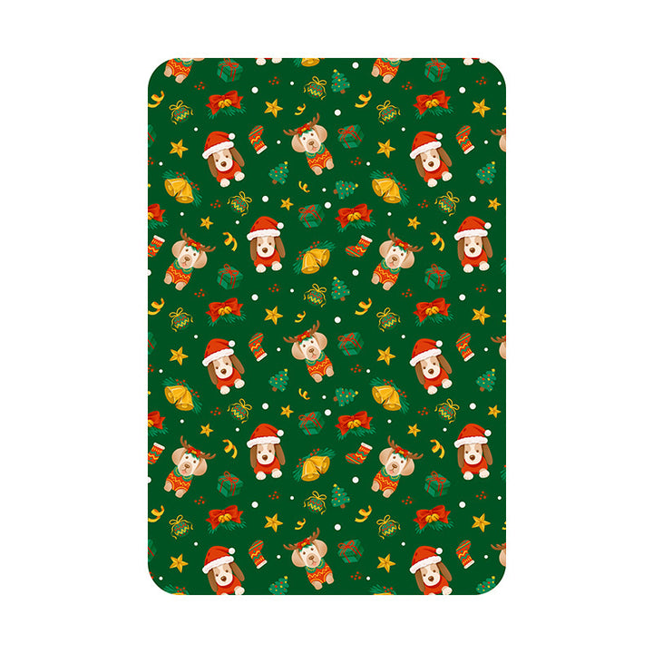 Festive Holiday-Themed Fleece Throw Blanket