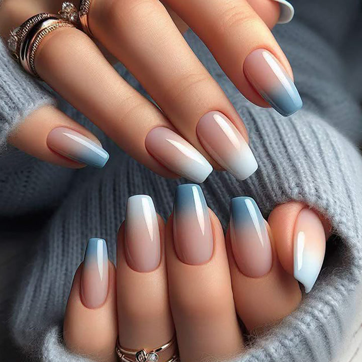 Ombre Long Acrylic Nails Stornfield