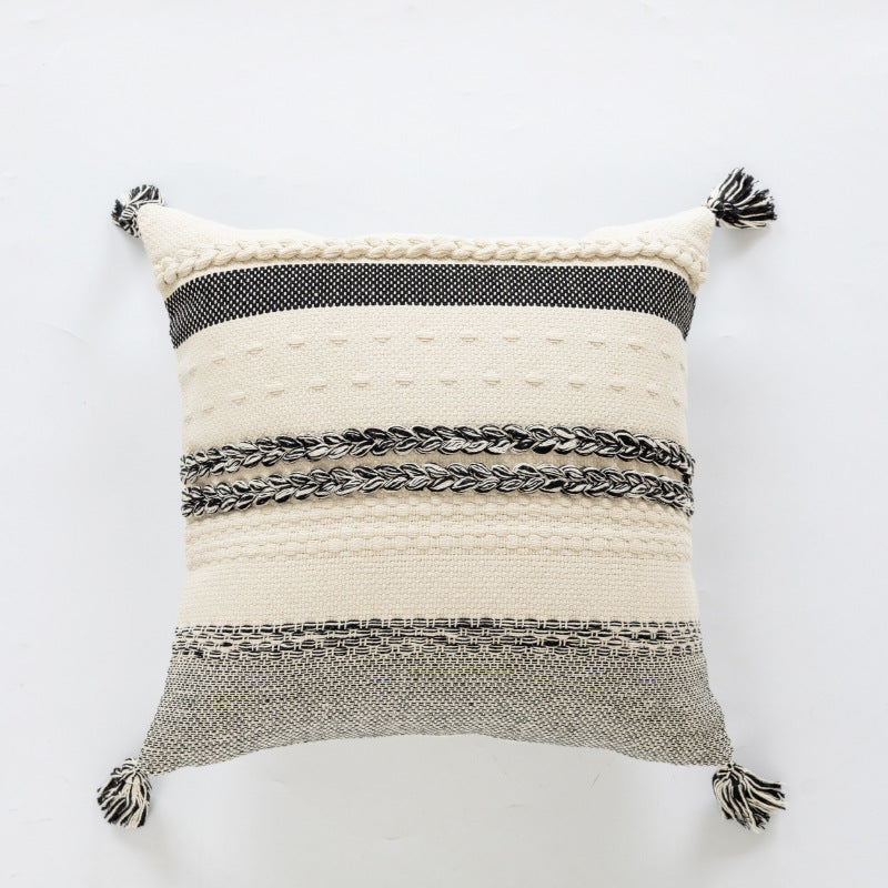 Textured Woven Decorative Cushion