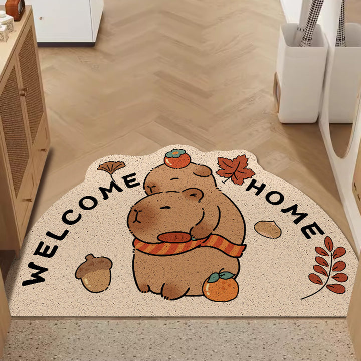 Whimsical Dog-Themed Floor Mat