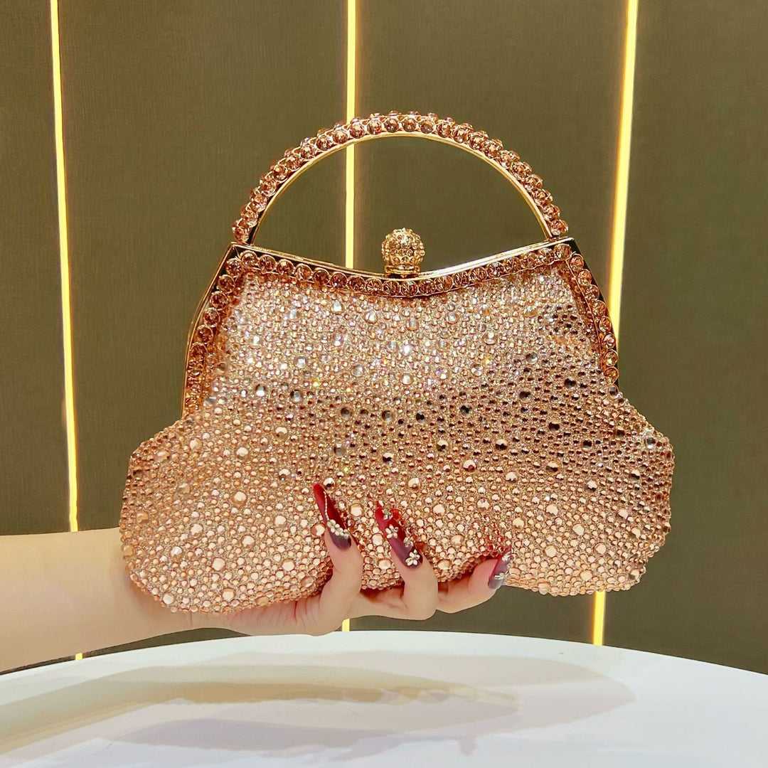 Exquisite Rhinestone-Studded Evening Handbag