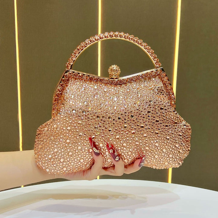 Exquisite Rhinestone-Studded Evening Handbag