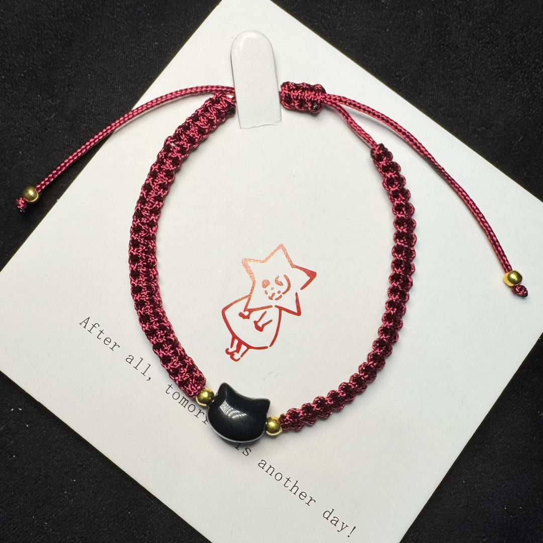 Adjustable Cat-Themed Friendship Bracelet Stornfield