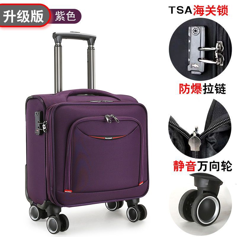 Hard-shell trolley suitcase with stable 360-degree wheels and integrated combination lock Stornfield
