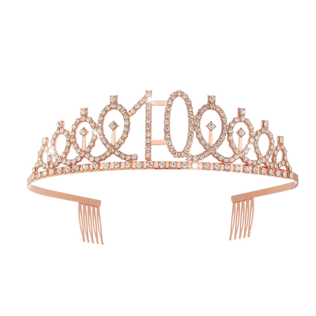 Women's Crystal-Embellished Tiara with Elegant Design Stornfield