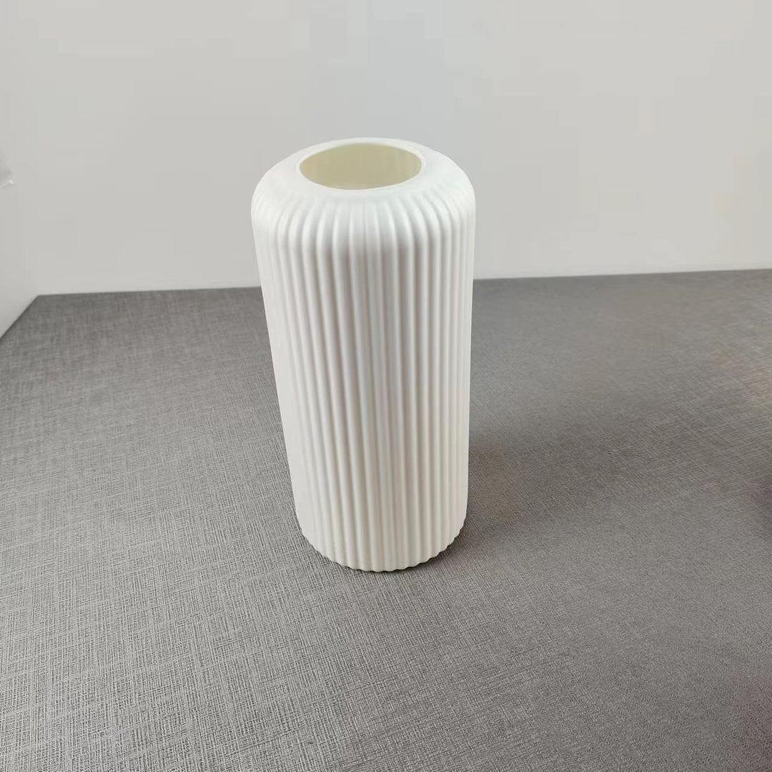 Modern Ribbed Ceramic Vase Stornfeild