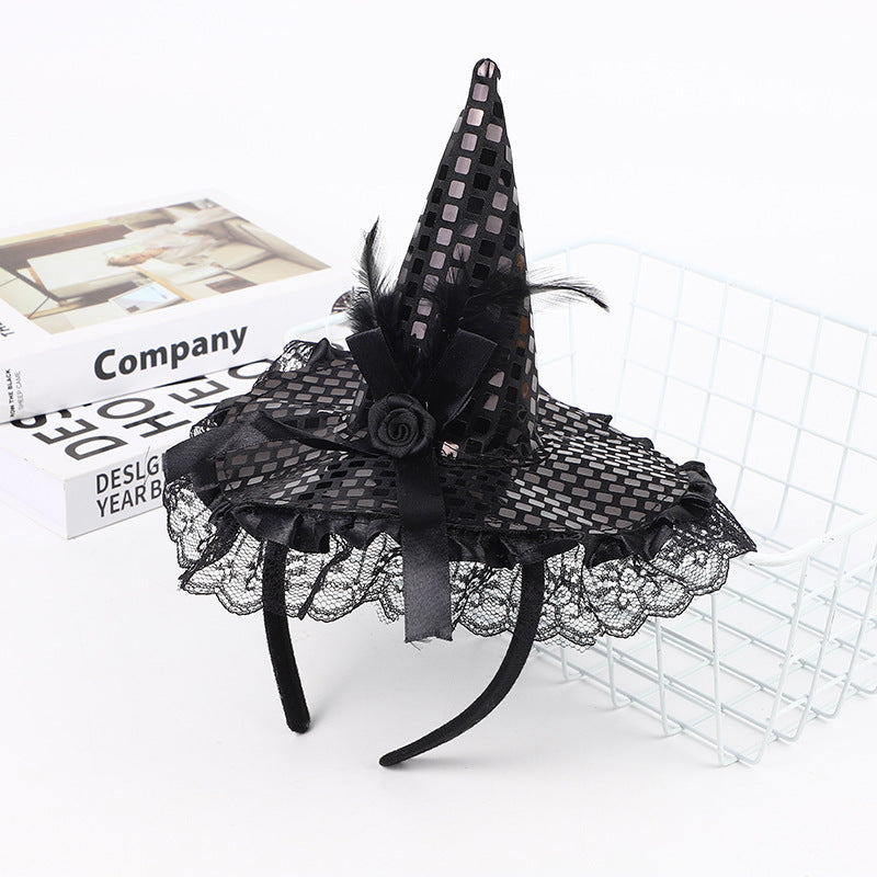 Glittering Witch Hat Decoration