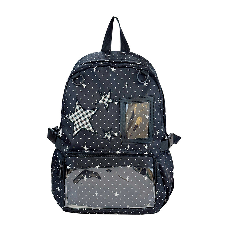 Fun and Stylish Star-Embellished Backpack Stornfield