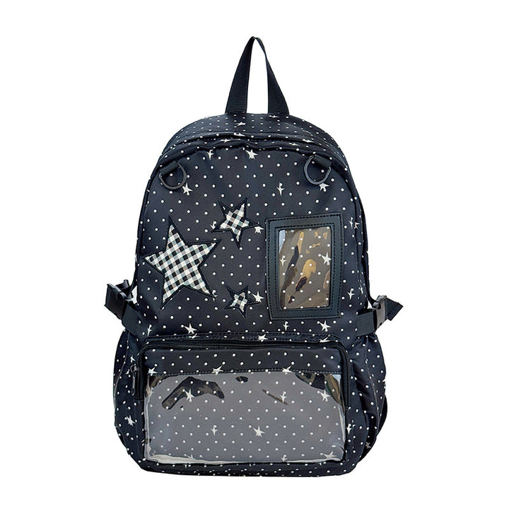 Fun and Stylish Star-Embellished Backpack Stornfield