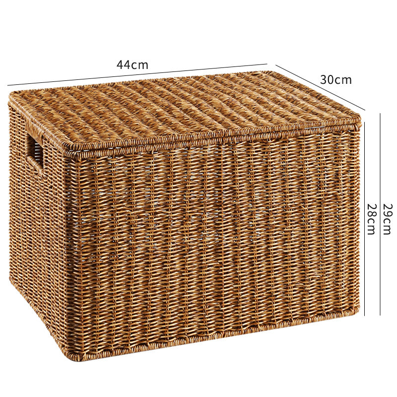 Handcrafted Rectangular Wicker Storage Box Stornfield