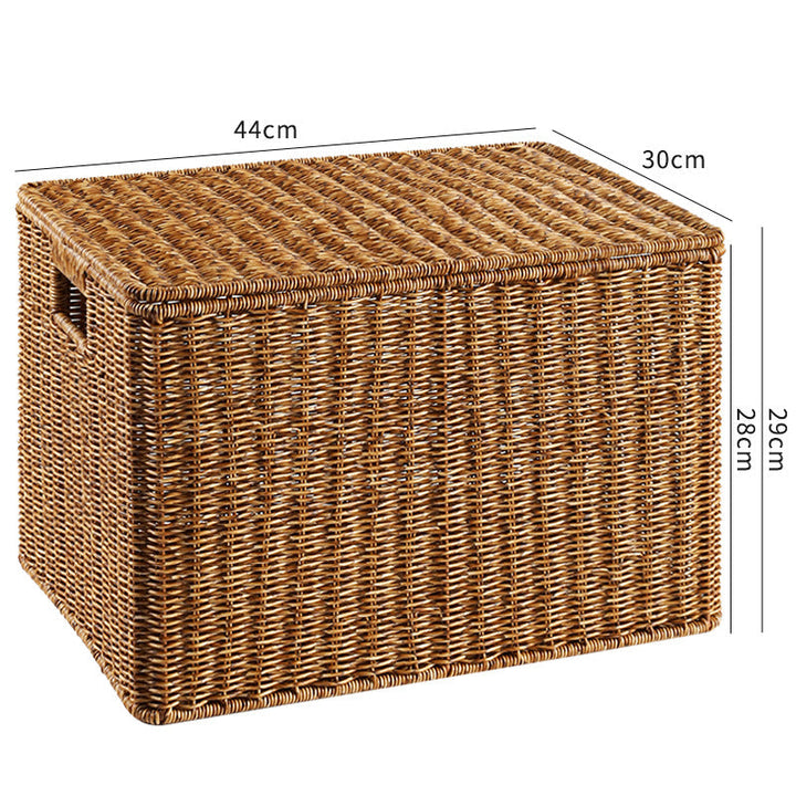 Handcrafted Rectangular Wicker Storage Box Stornfield