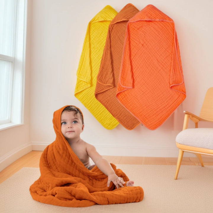 Ultra-Soft Muslin Hooded Bath Towel Stornfield