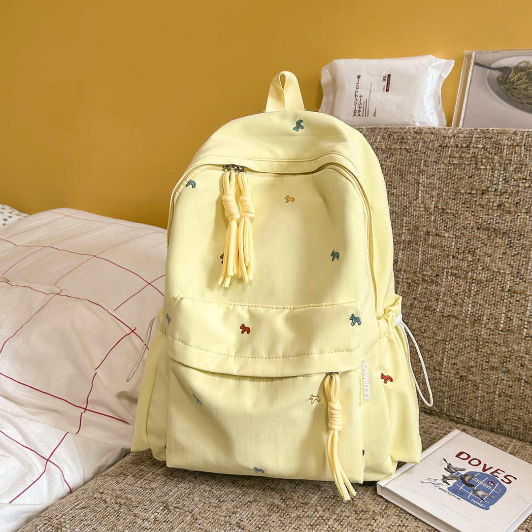 Stylish Floral-Embellished Backpack Stornfield
