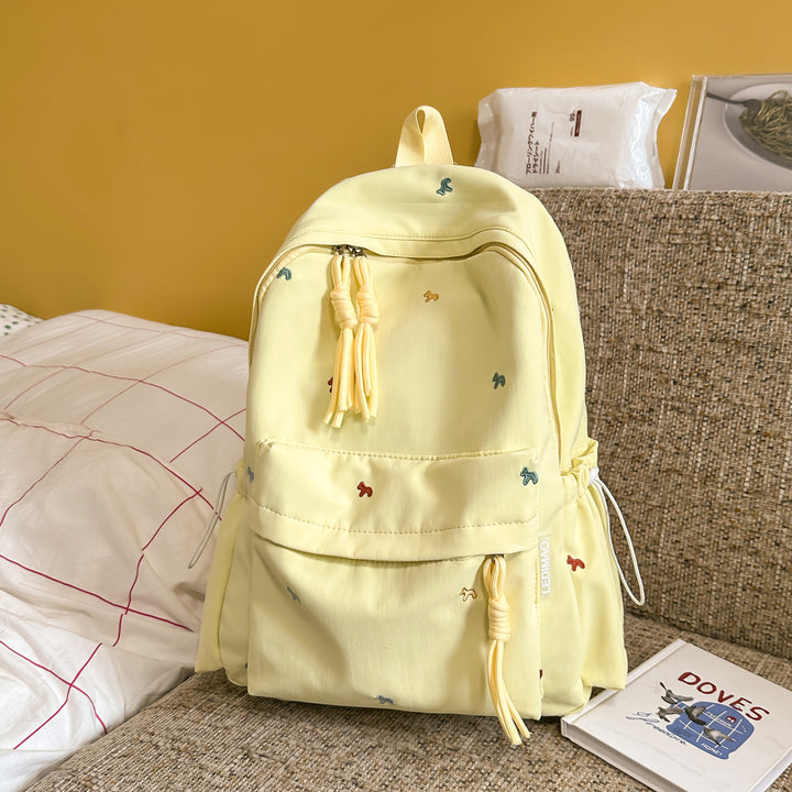 Stylish Floral-Embellished Backpack Stornfield