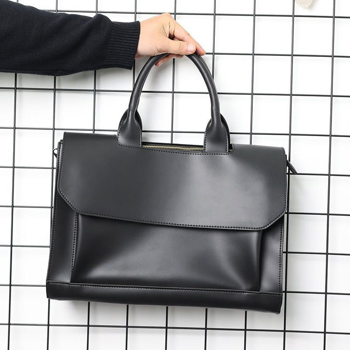 Elegant briefcase with practical outer pocket Stornfield
