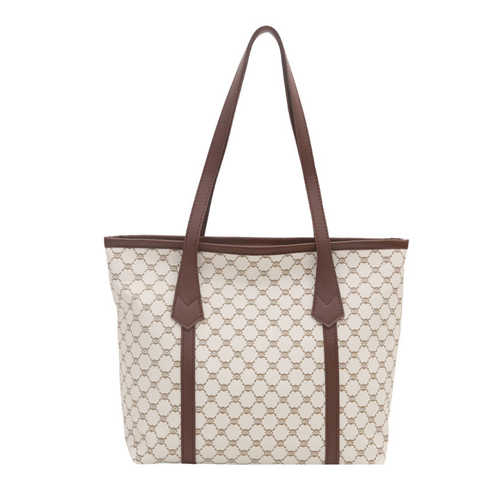 Elegant Geometric Patterned Tote Bag