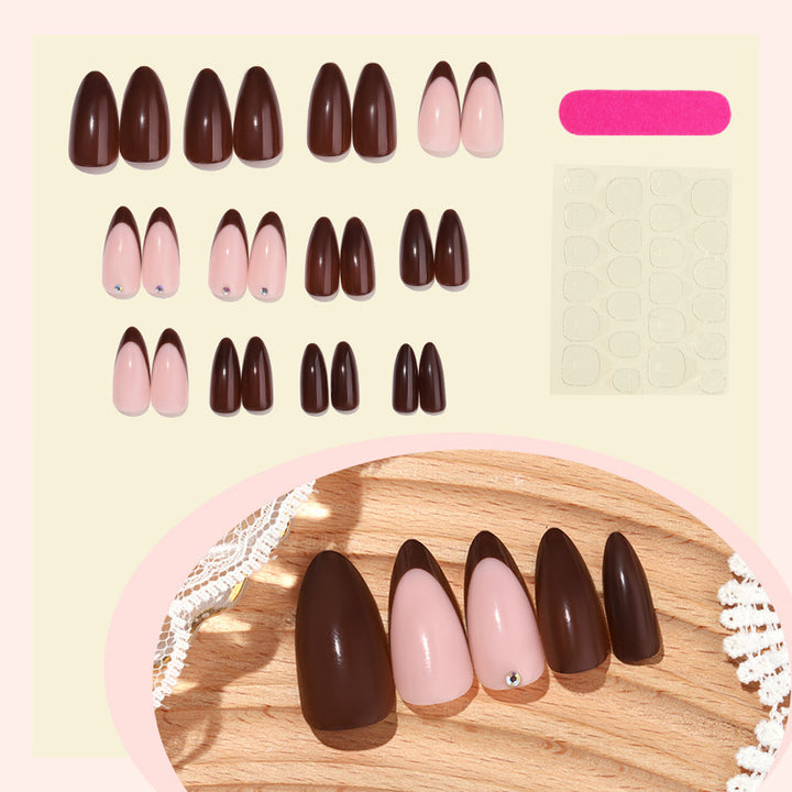 Artificial nail set with glamorous high gloss designs Stornfield