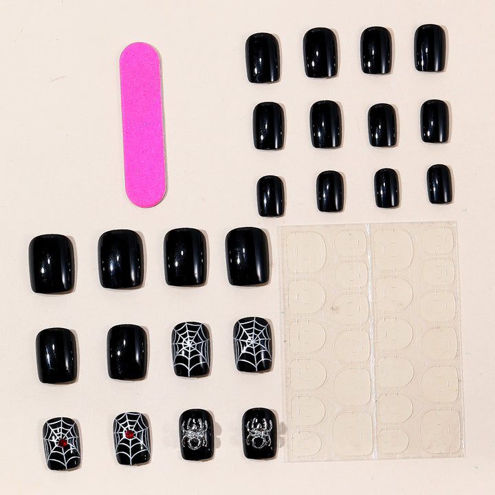 Gothic Halloween-Themed Nail Art Extensions Stornfield