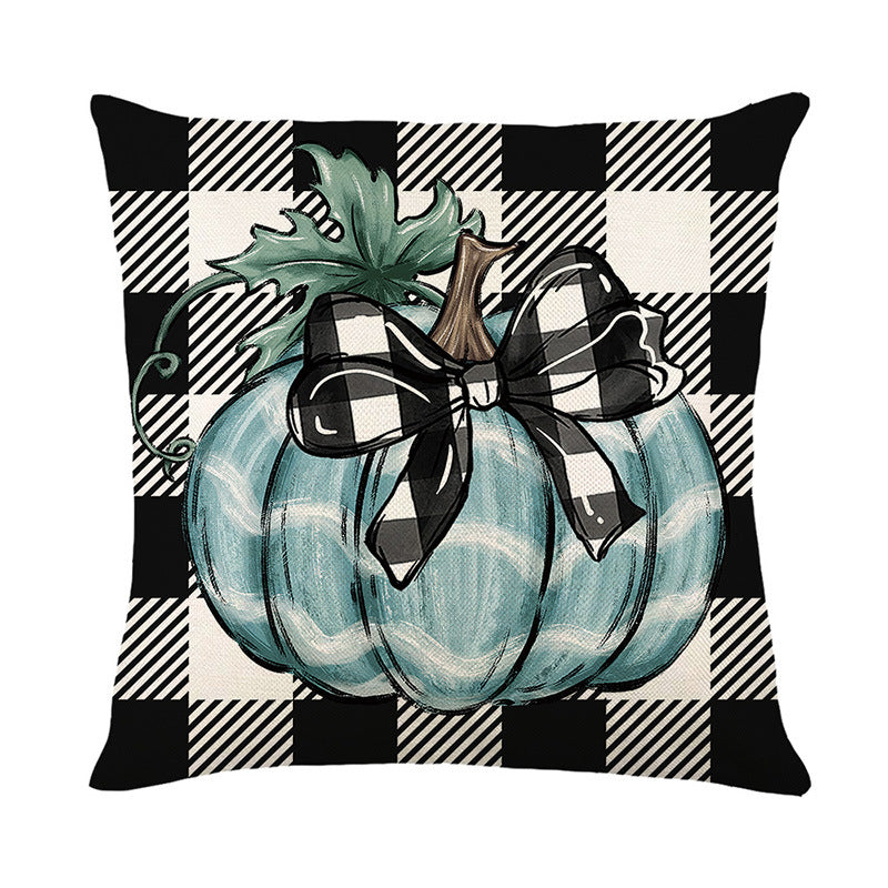 Rustic Harvest Cotton-Linen Throw Pillow Cover for Sofa and Seasonal Decor
