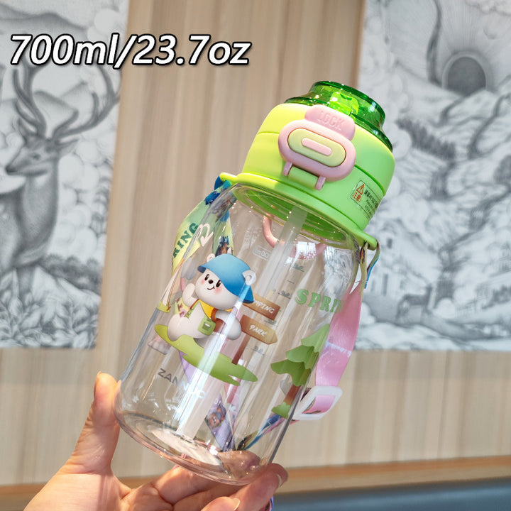 Women's creative water bottle with secure locking mechanism Stornfield