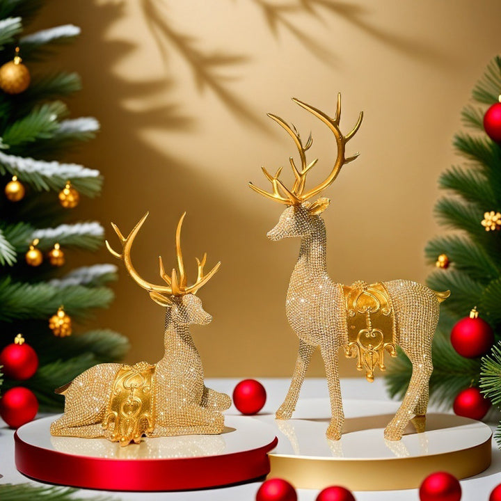 Elegant decorative figure of a majestic red deer Stornfield