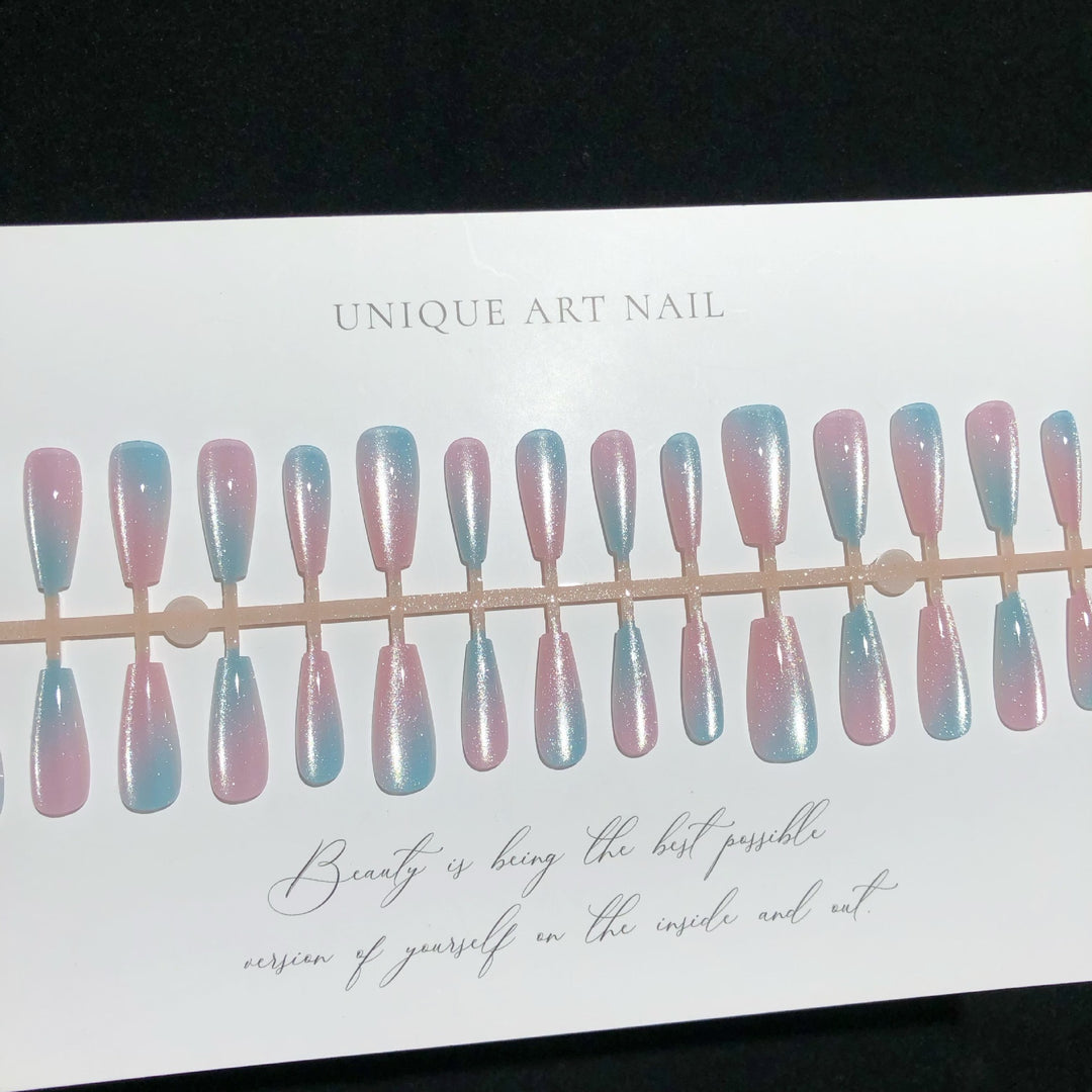 Gradually Ombre Designed Press-On Nails