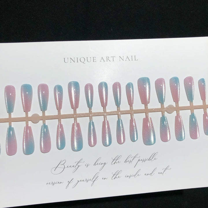 Gradually Ombre Designed Press-On Nails