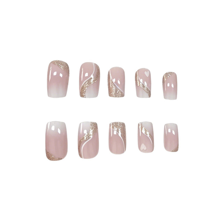Elegant Glittery Nail Art Extensions Stornfield