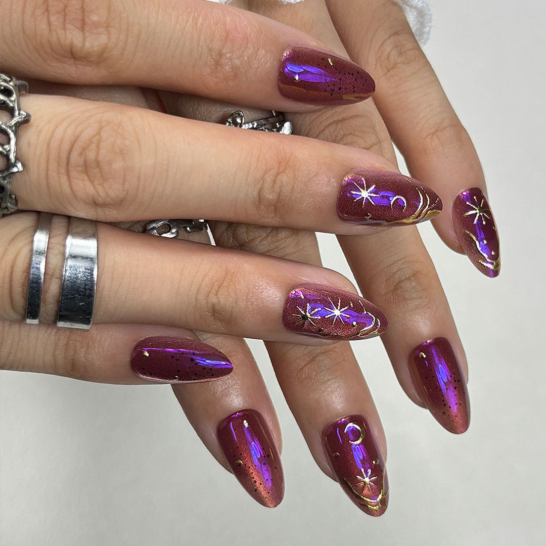Celestial Themed Press-On Nail Set Stornfield