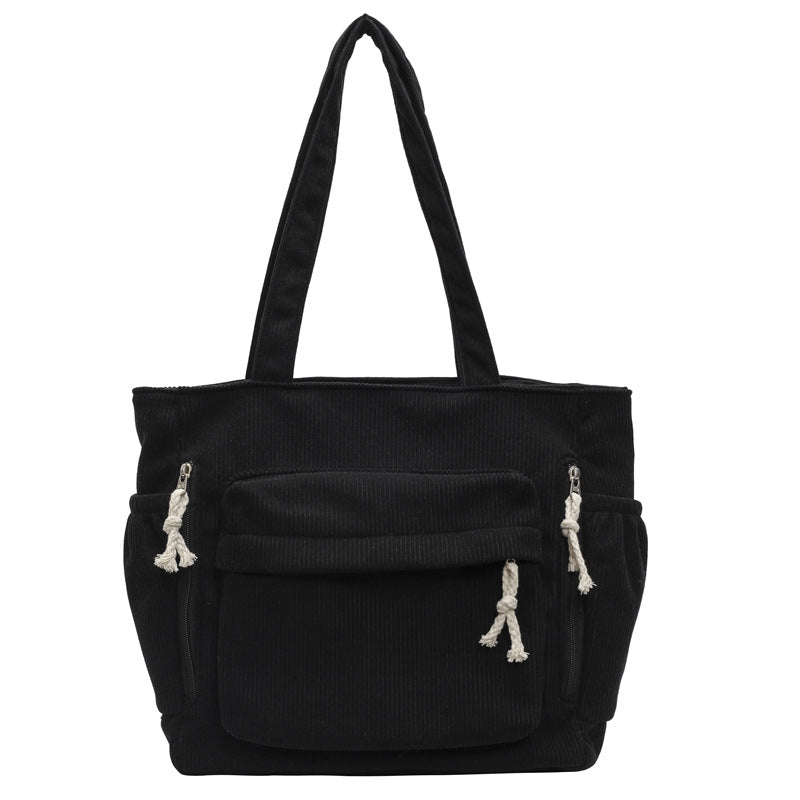 Textured Multi-Pocket Tote Bag Stornfield