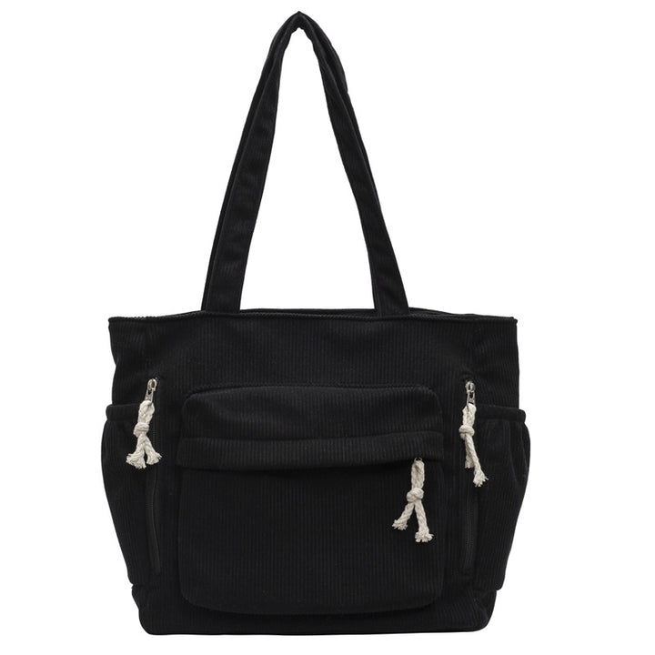 Textured Multi-Pocket Tote Bag Stornfield