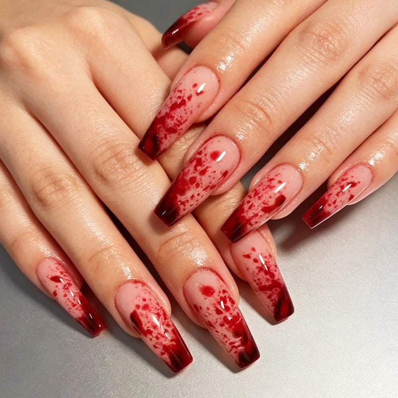 Halloween-Themed Press-On Nail Art Set Stornfield