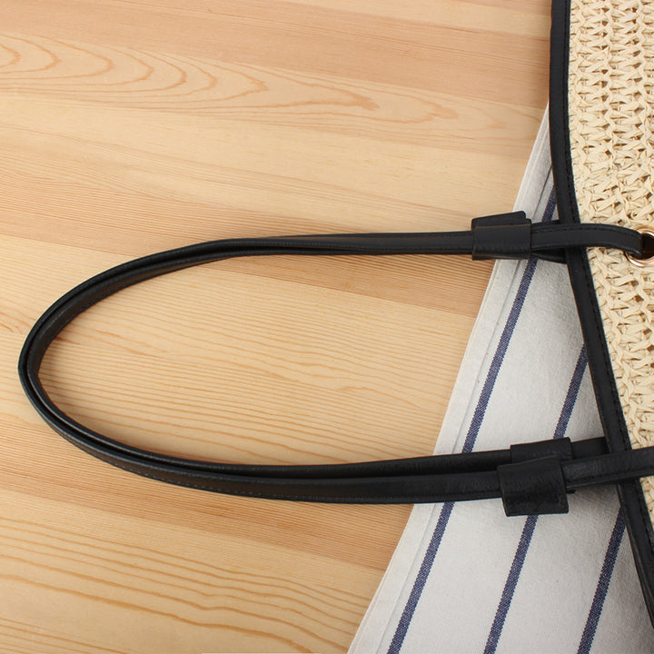 Tote bag with sophisticated compartment design and durable leather handles Stornfield