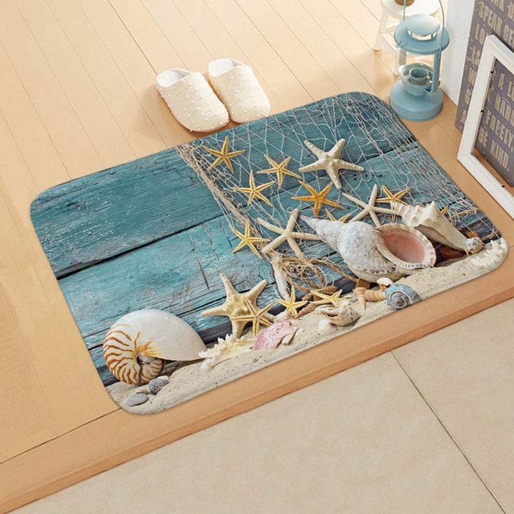 Nautical-Themed Decorative Bath Mat