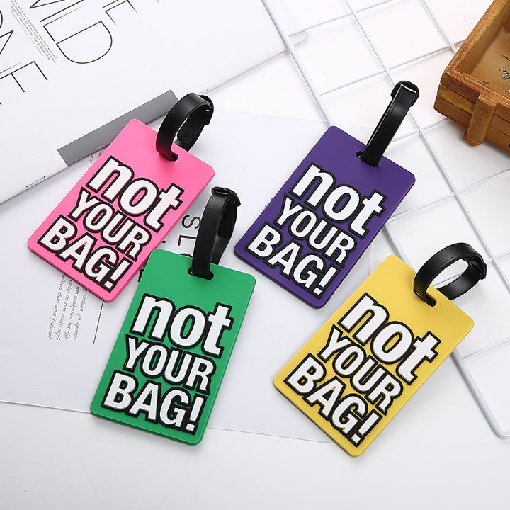Unisex Luggage Tag with Eye-catching Message Bowlift