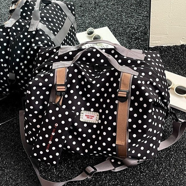 Stylish Polka Dot Travel Duffle