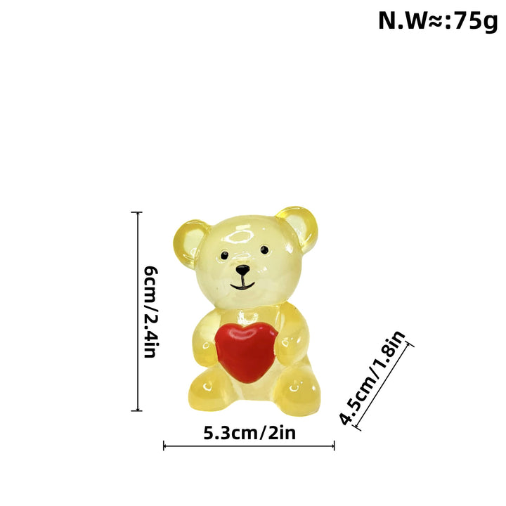Decorative bear figure with heart Stornfield