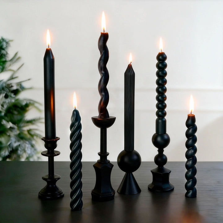 Twisted Pillar Candle Set