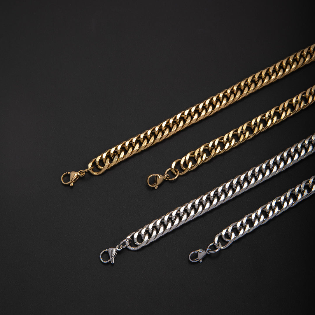 Chunky Metallic Curb Chain Necklace Stornfield