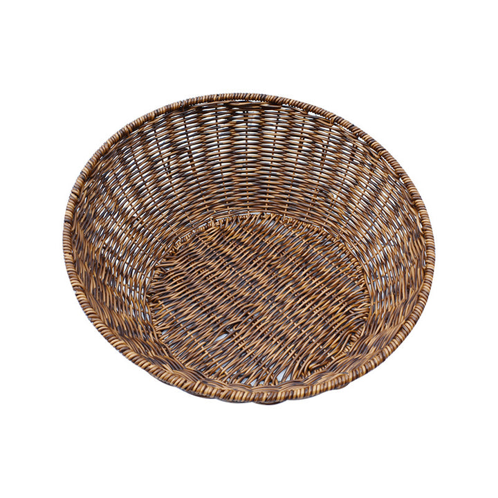 Artisan Woven Round Storage Basket Stornfield