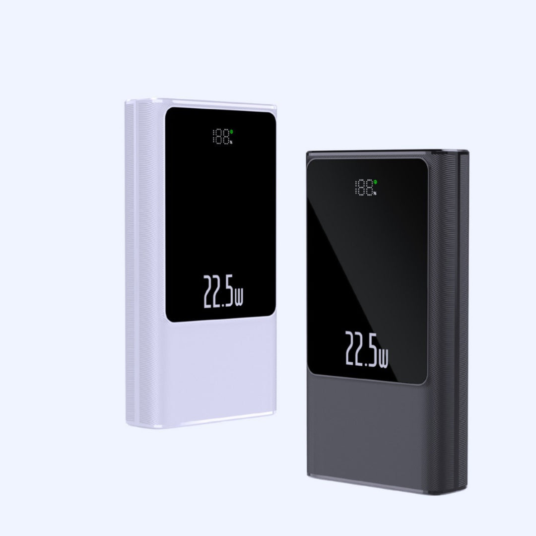 Portable power bank with smart LCD display and dual USB ports Stornfield