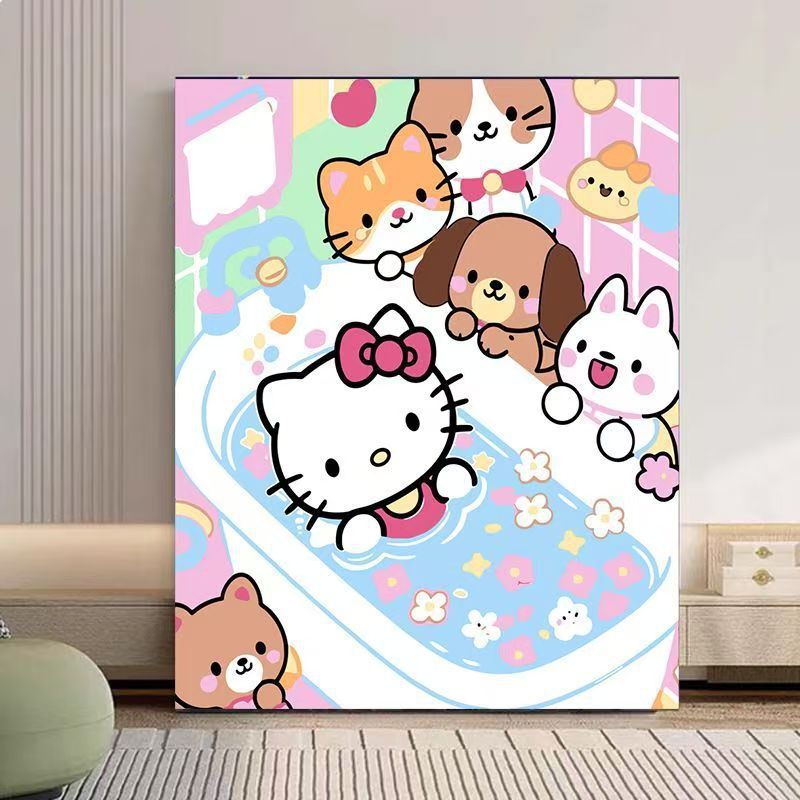 Cute Character Bath Time Wall Art Stornfield