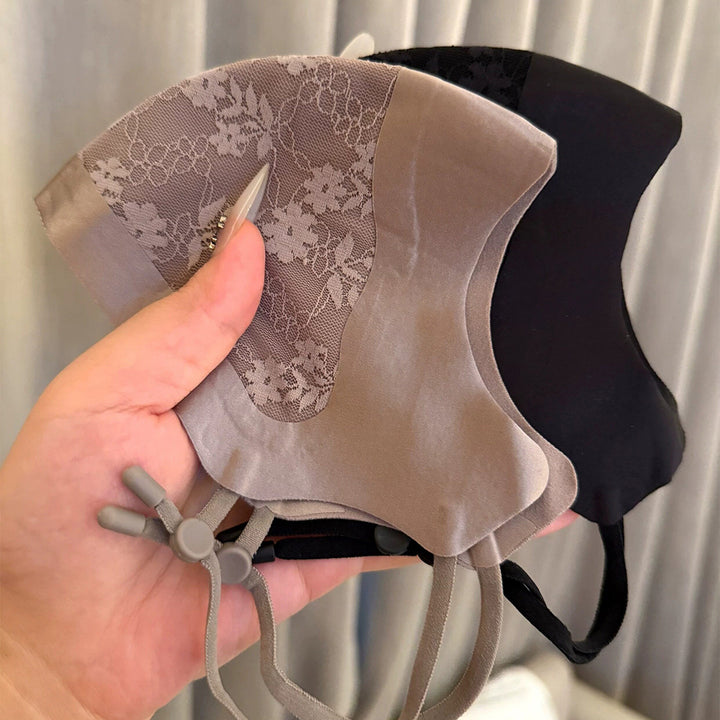 Lace-Panel Breathable Reusable Face Mask with Adjustable Ear Loops Stornfield