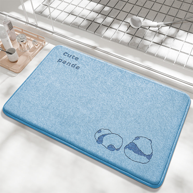Playful Bunny Design Bath Mat Stornfield