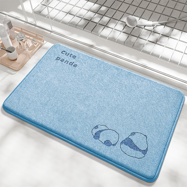 Playful Bunny Design Bath Mat Stornfield
